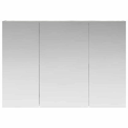 vidaXL Bathroom Mirror Cabinet Concrete Grey 100 x 14.5 x 70 cm