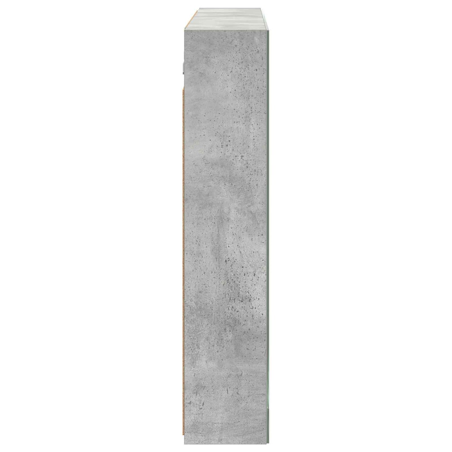 vidaXL Bathroom Mirror Cabinet Concrete Grey 100 x 14.5 x 70 cm