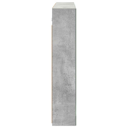 vidaXL Bathroom Mirror Cabinet Concrete Grey 100 x 14.5 x 70 cm