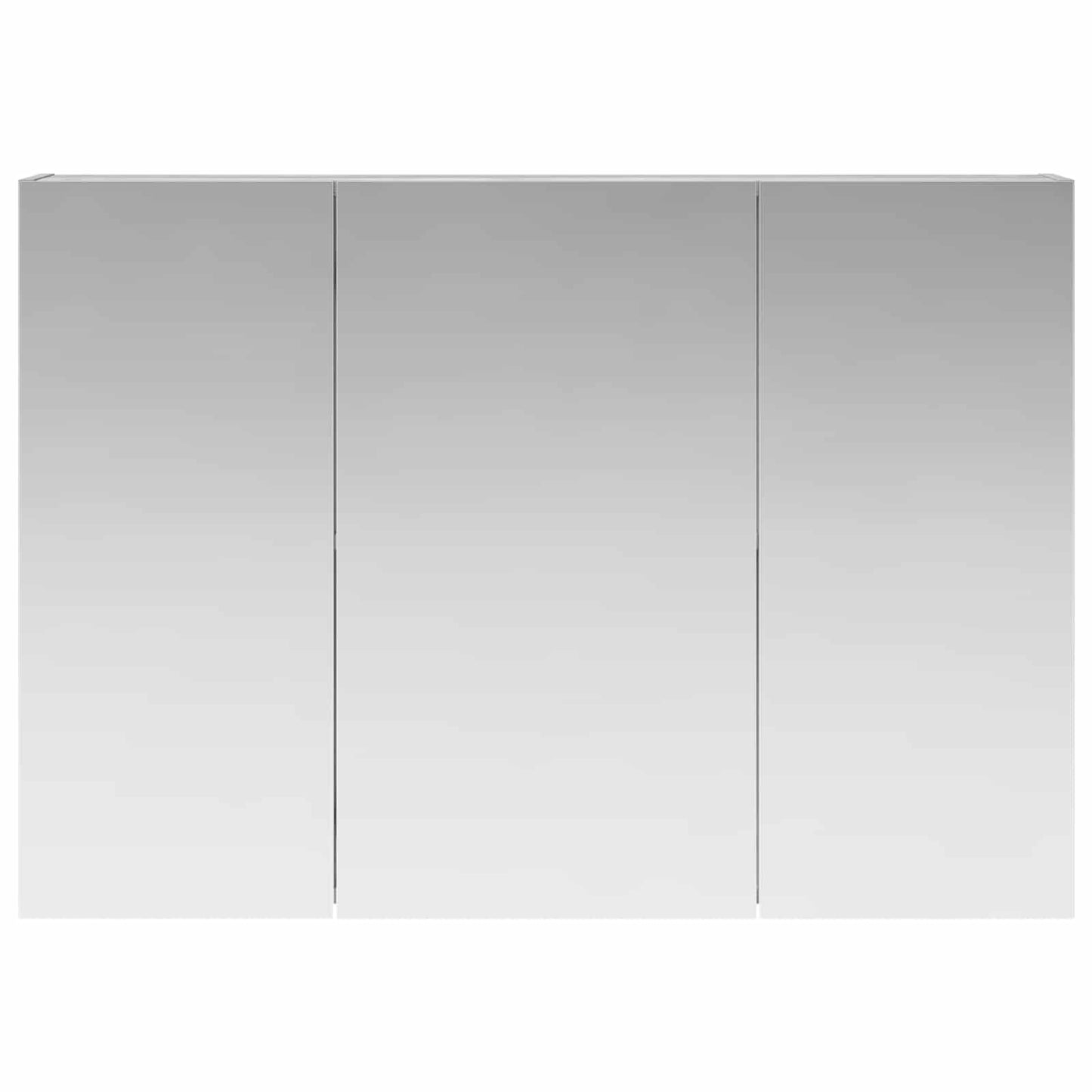 vidaXL Bathroom Mirror Cabinet Grey Sonoma 100 x 14.5 x 70 cm