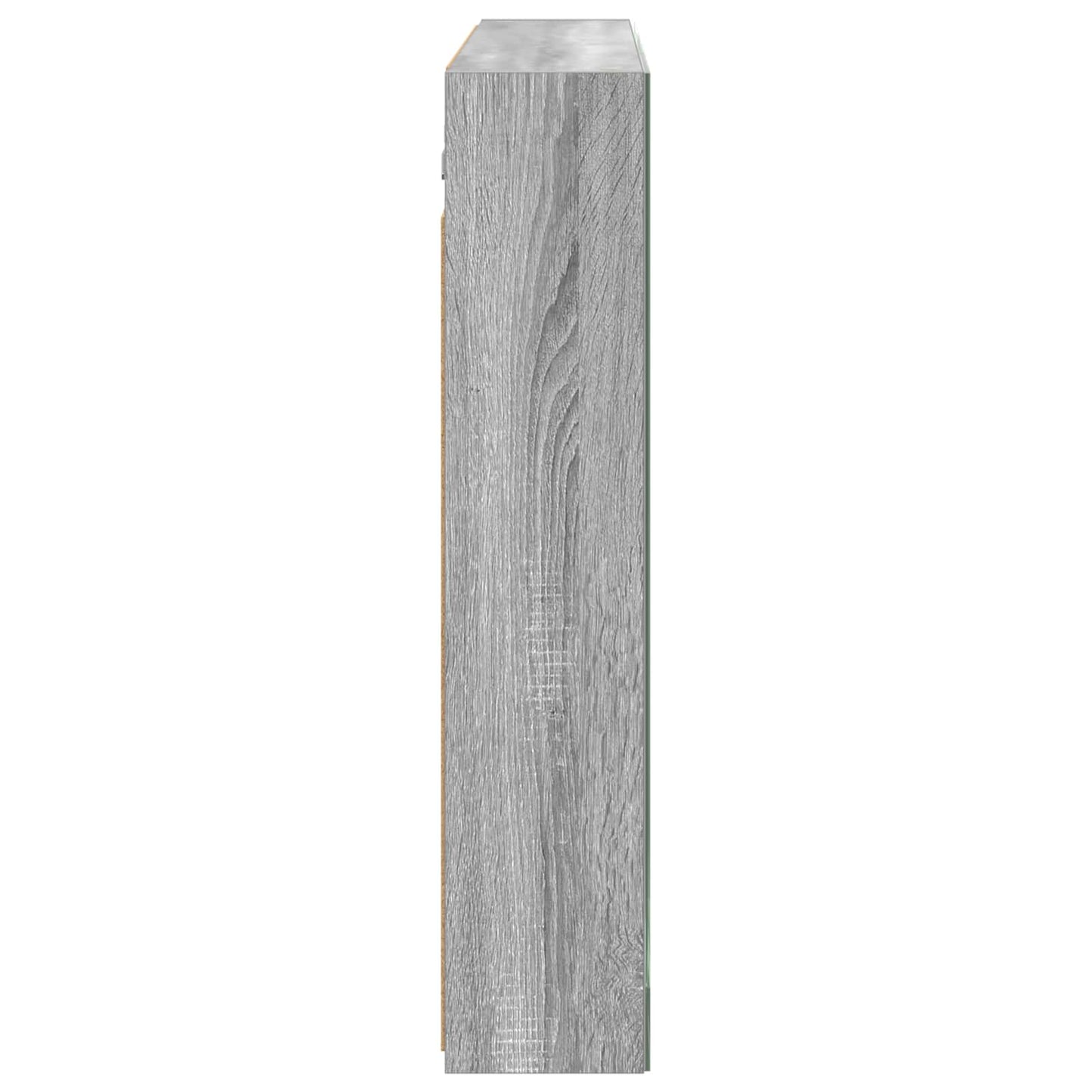 vidaXL Bathroom Mirror Cabinet Grey Sonoma 100 x 14.5 x 70 cm