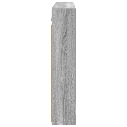 vidaXL Bathroom Mirror Cabinet Grey Sonoma 100 x 14.5 x 70 cm