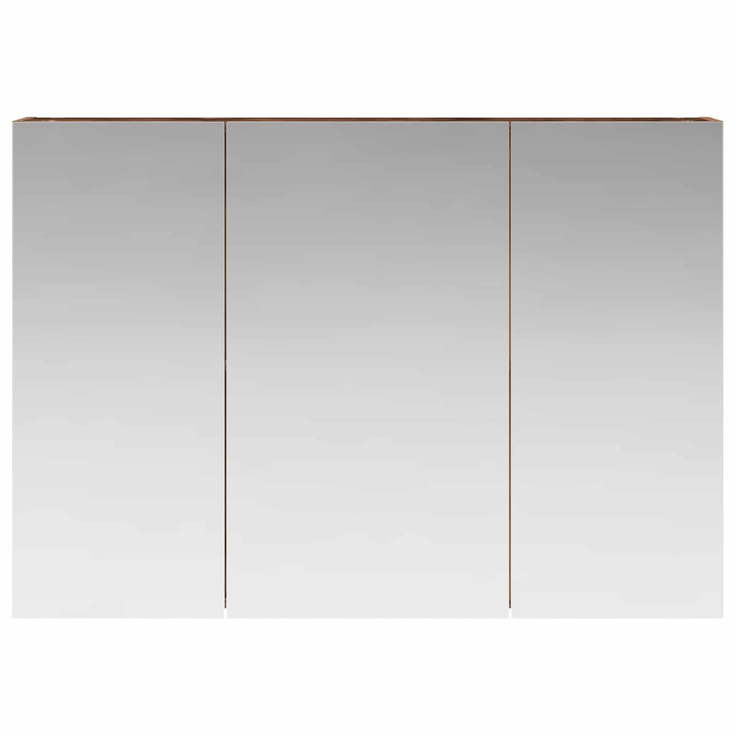 vidaXL Bathroom Mirror Cabinet with Shelf Old Wood 100 x 14.5 x 70 cm