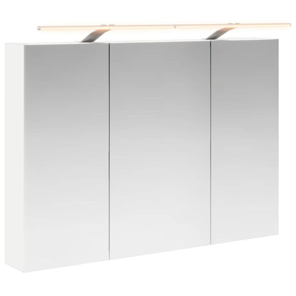 vidaXL Bathroom Mirror Cabinet with Shelf White 100 x 14.5 x 70 cm