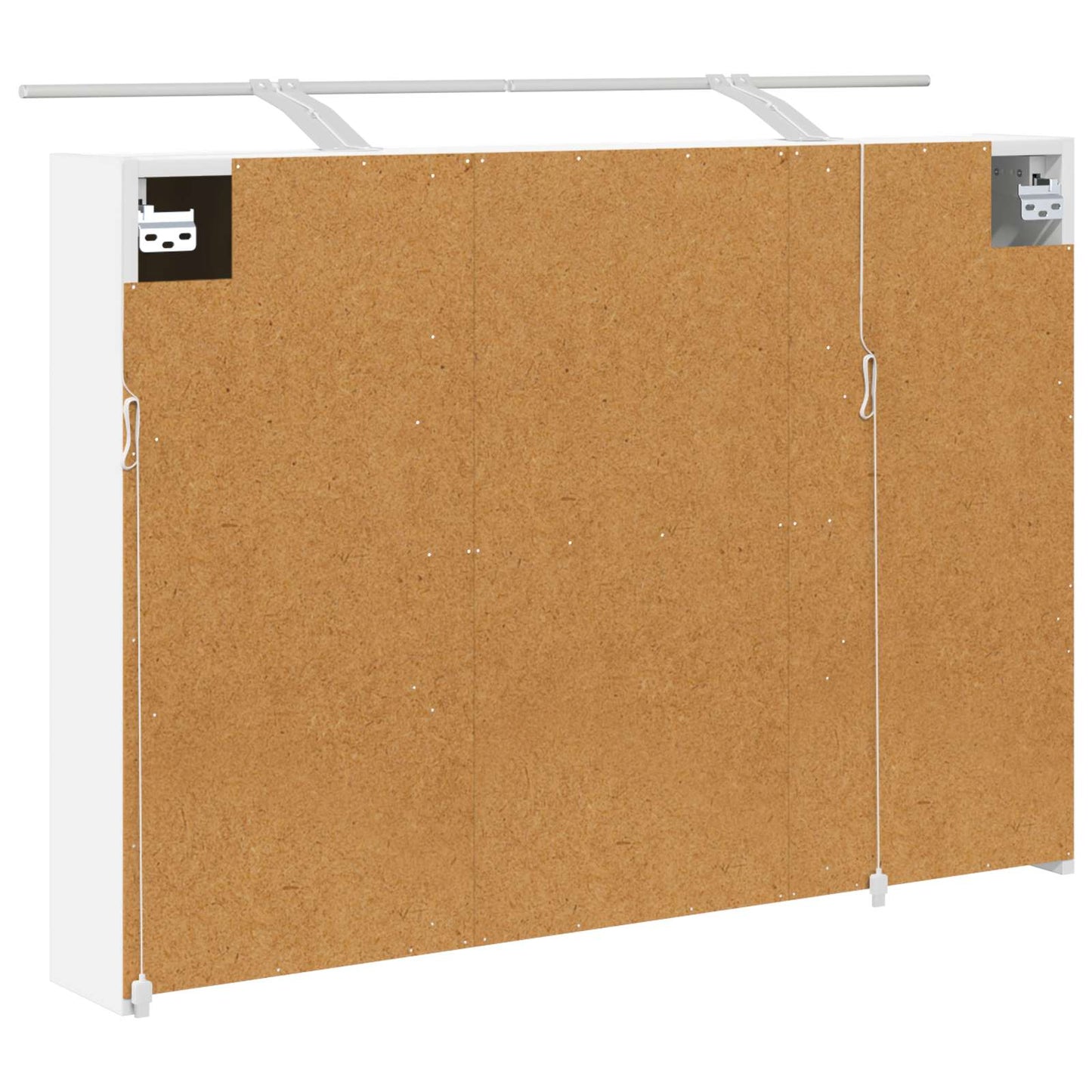 vidaXL Bathroom Mirror Cabinet with Shelf White 100 x 14.5 x 70 cm