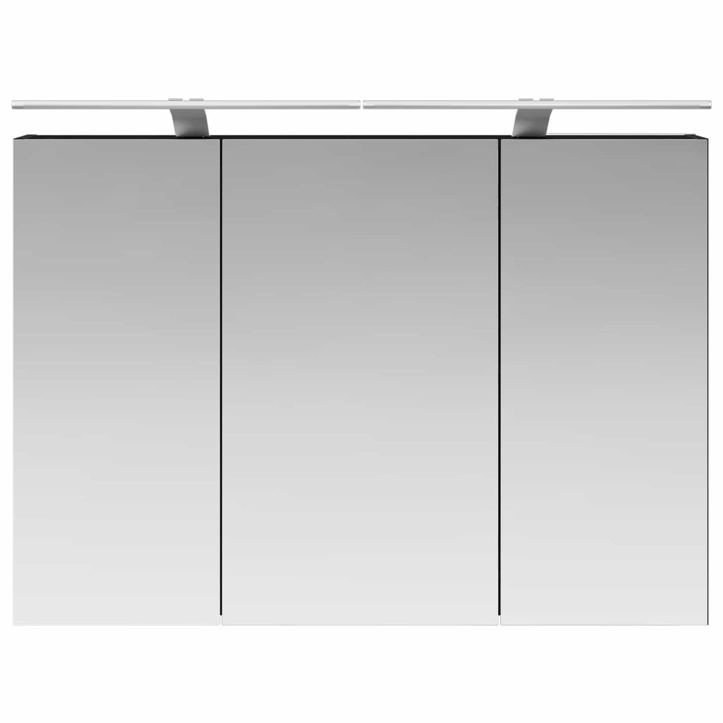 vidaXL Bathroom Mirror Cabinet with Shelf Black Oak 100 x 14.5 x 70 cm