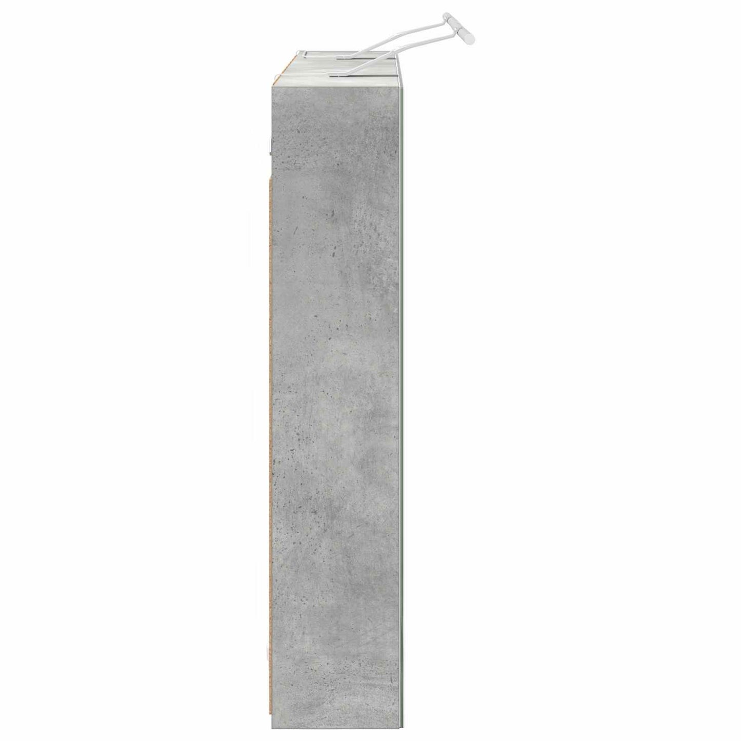 vidaXL Bathroom Mirror Cabinet Concrete Grey 100 x 14.5 x 70 cm