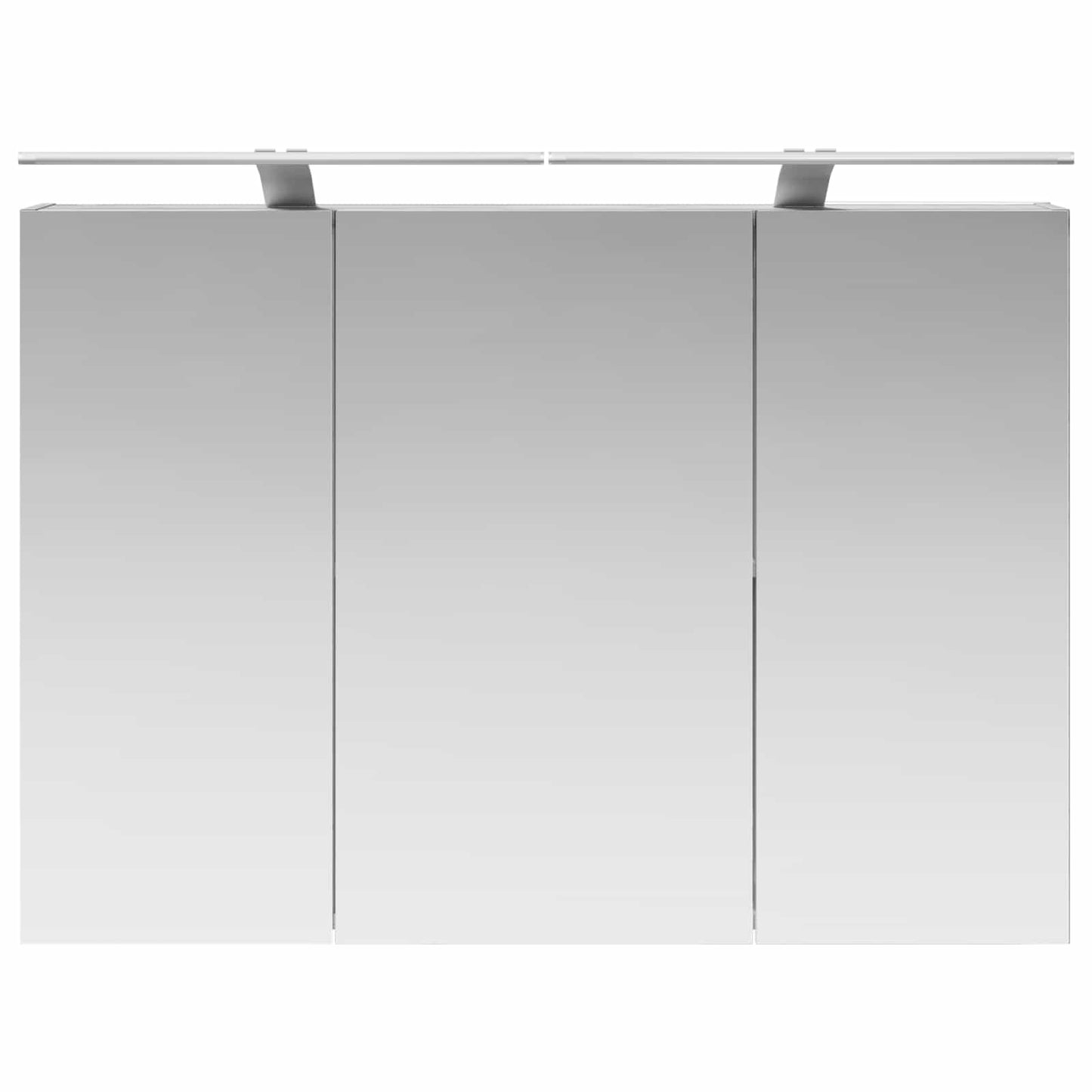 vidaXL Bathroom Mirror Cabinet Grey Sonoma 100 x 14.5 x 70 cm