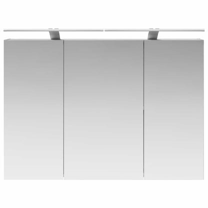 vidaXL Bathroom Mirror Cabinet Grey Sonoma 100 x 14.5 x 70 cm