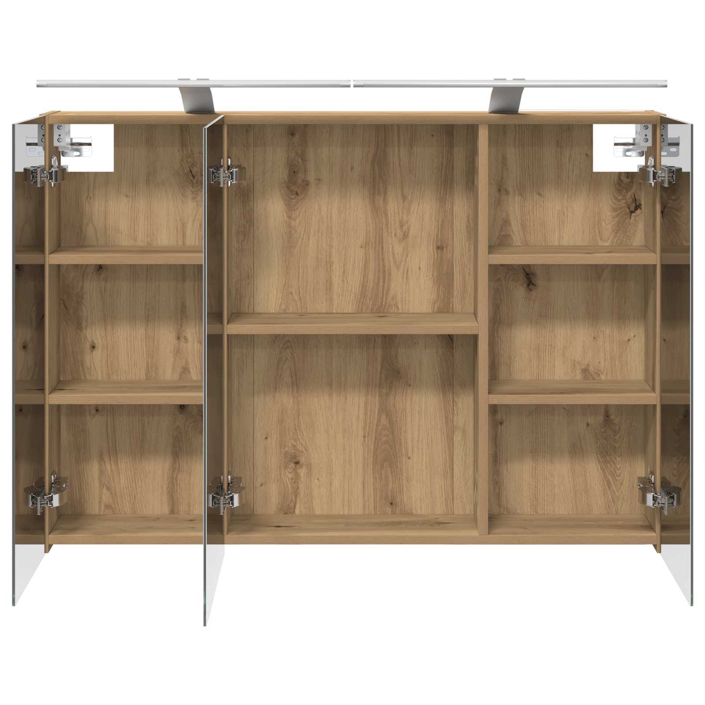 vidaXL Bathroom Mirror Cabinet Artisian Oak 100 x 14.5 x 70 cm