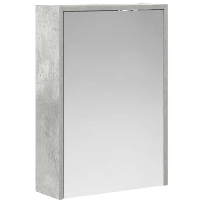 vidaXL Bathroom Mirror Cabinet Concrete Grey 43 x 16 x 62.5 cm