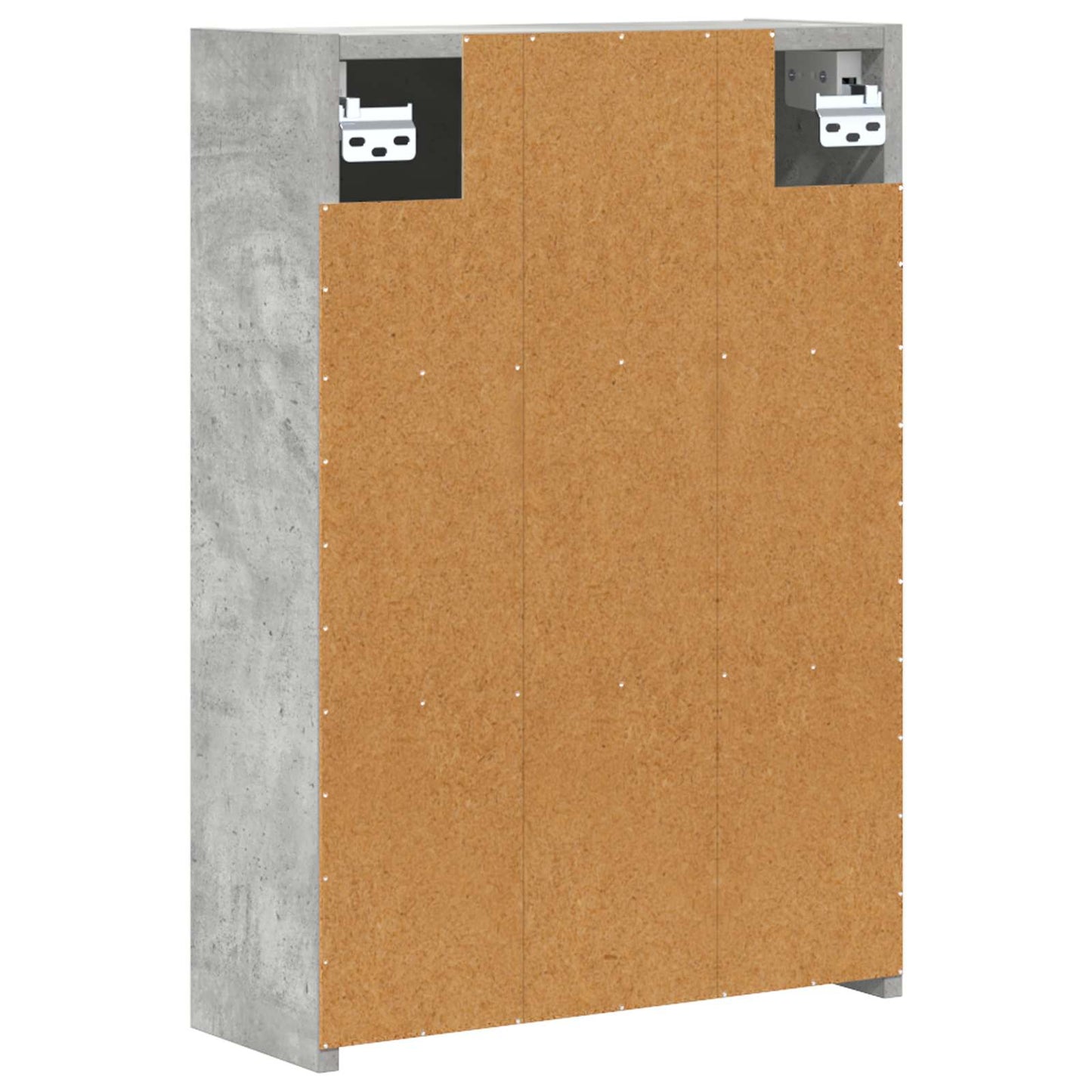 vidaXL Bathroom Mirror Cabinet Concrete Grey 43 x 16 x 62.5 cm