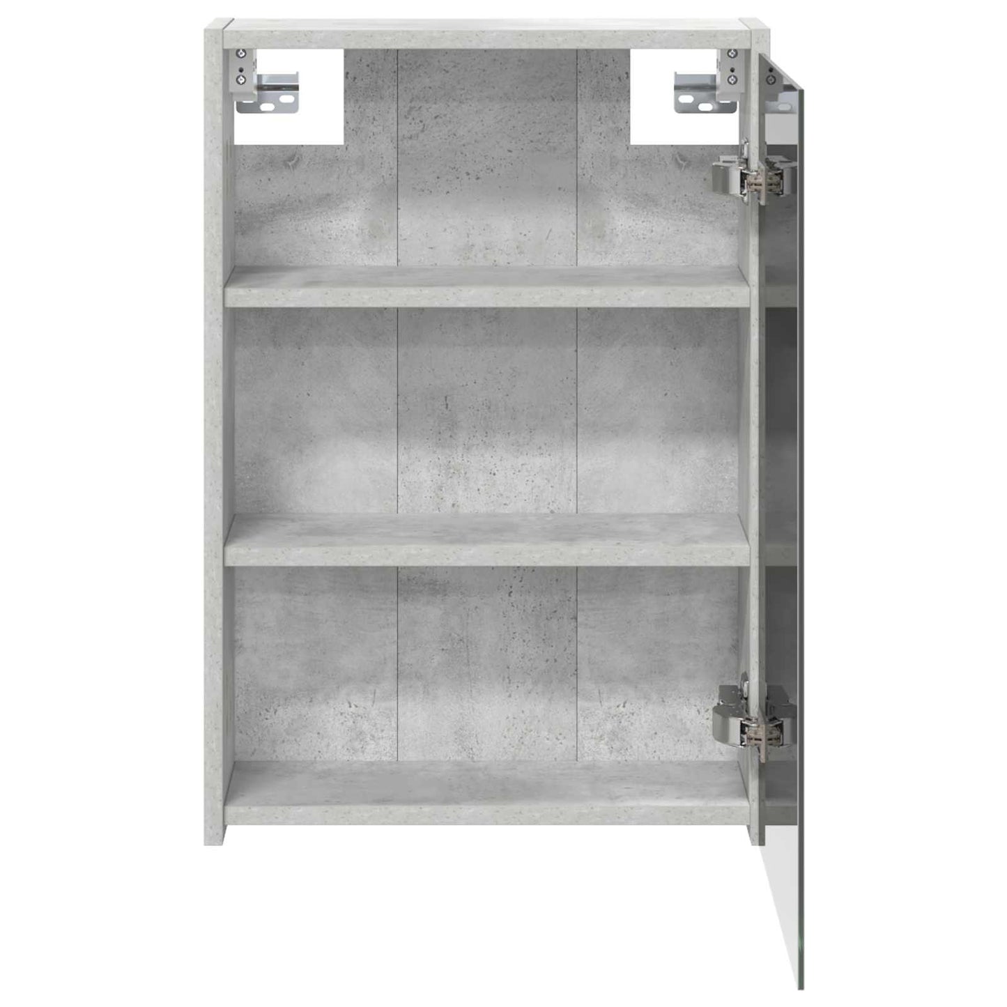 vidaXL Bathroom Mirror Cabinet Concrete Grey 43 x 16 x 62.5 cm