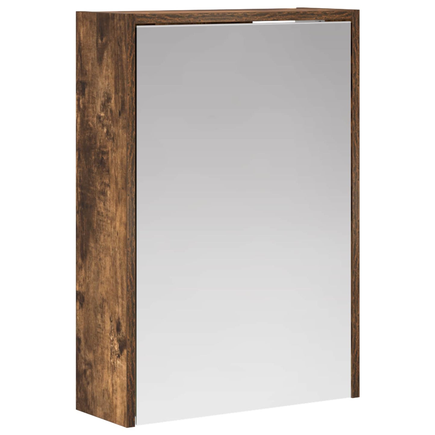 vidaXL Bathroom Mirror Cabinet with Shelf Smoked Oak 43 x 16 x 62.5 cm