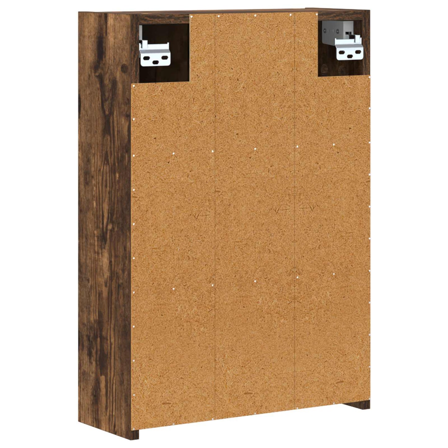 vidaXL Bathroom Mirror Cabinet with Shelf Smoked Oak 43 x 16 x 62.5 cm