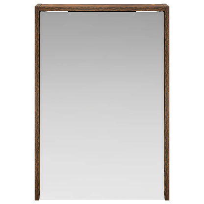 vidaXL Bathroom Mirror Cabinet with Shelf Smoked Oak 43 x 16 x 62.5 cm