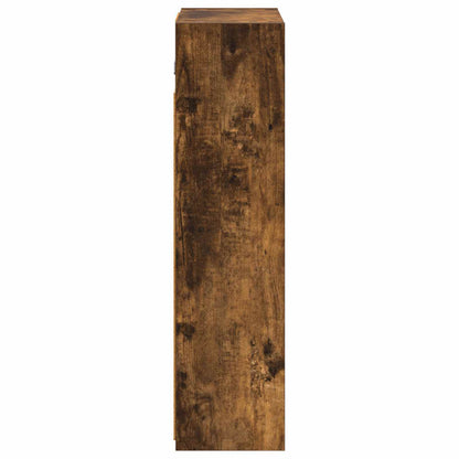 vidaXL Bathroom Mirror Cabinet with Shelf Smoked Oak 43 x 16 x 62.5 cm