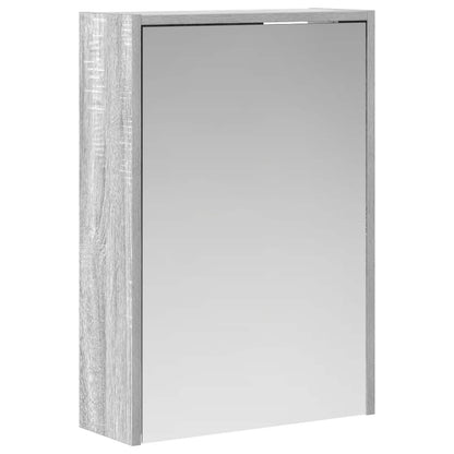 vidaXL Bathroom Mirror Cabinet with Door Grey Sonoma 43 x 16 x 62.5 cm