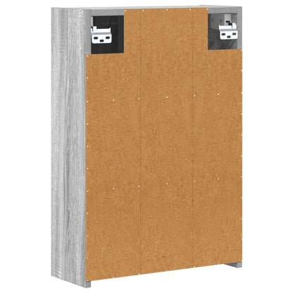 vidaXL Bathroom Mirror Cabinet with Door Grey Sonoma 43 x 16 x 62.5 cm