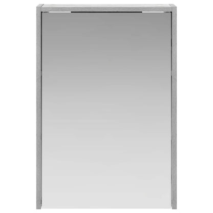 vidaXL Bathroom Mirror Cabinet with Door Grey Sonoma 43 x 16 x 62.5 cm