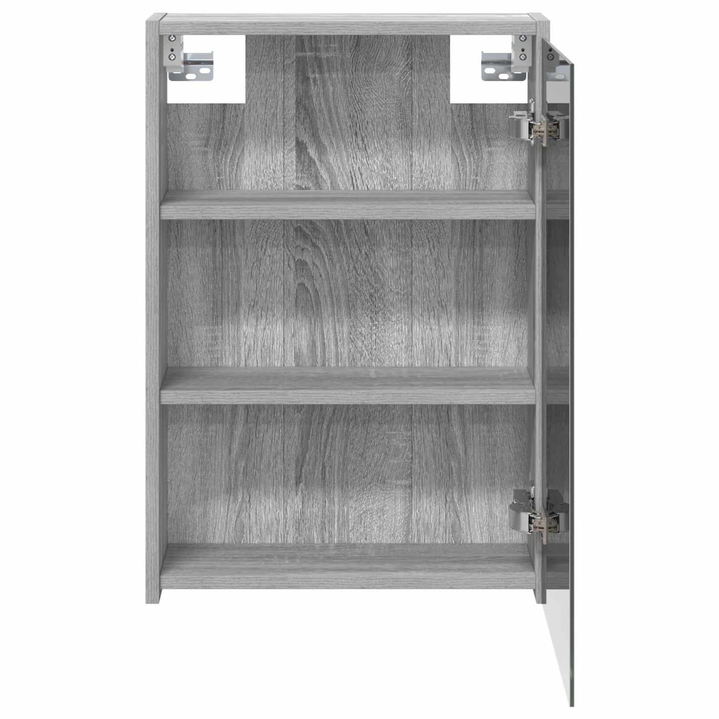 vidaXL Bathroom Mirror Cabinet with Door Grey Sonoma 43 x 16 x 62.5 cm
