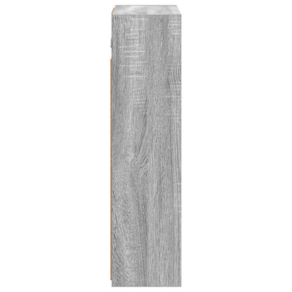vidaXL Bathroom Mirror Cabinet with Door Grey Sonoma 43 x 16 x 62.5 cm