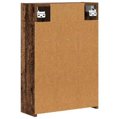 vidaXL Bathroom Mirror Cabinet with Shelf Old Wood 43 x 16 x 62.5 cm