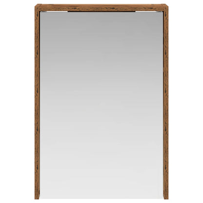 vidaXL Bathroom Mirror Cabinet with Shelf Old Wood 43 x 16 x 62.5 cm