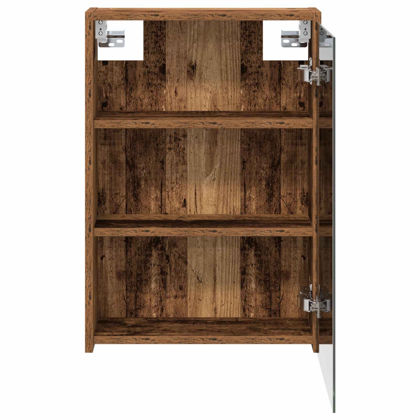 vidaXL Bathroom Mirror Cabinet with Shelf Old Wood 43 x 16 x 62.5 cm