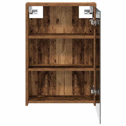 vidaXL Bathroom Mirror Cabinet with Shelf Old Wood 43 x 16 x 62.5 cm