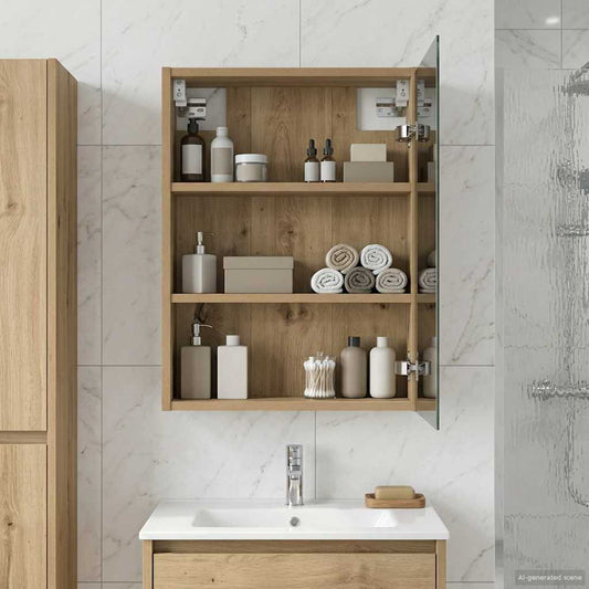 vidaXL Bathroom Mirror Cabinet Artisan Oak 43 x 16 x 62.5 cm