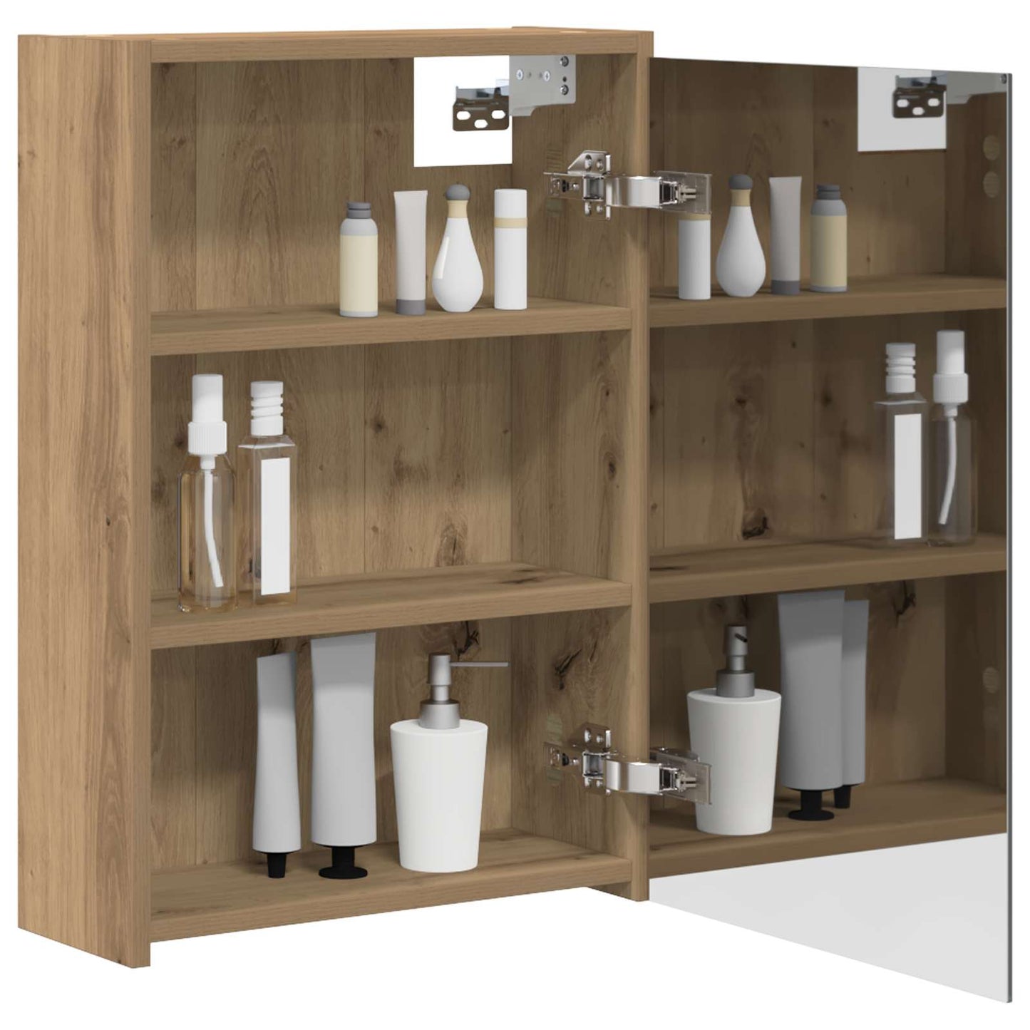 vidaXL Bathroom Mirror Cabinet Artisian Oak 43 x 16 x 62.5 cm