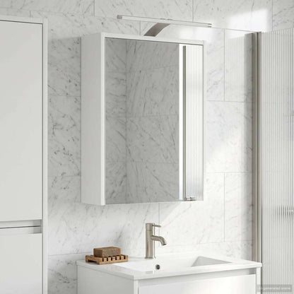 vidaXL Bathroom Mirror Cabinet White 43 x 16 x 62.5 cm Engineered wood