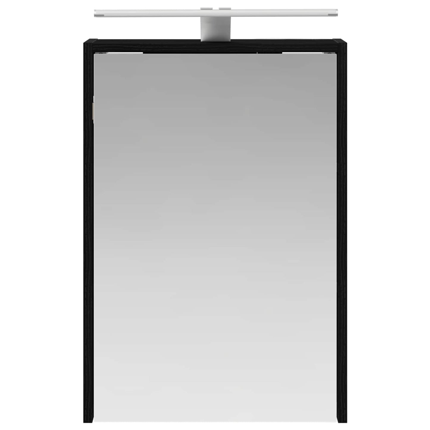vidaXL Bathroom Mirror Cabinet with Shelf Black Oak 43 x 16 x 62.5 cm