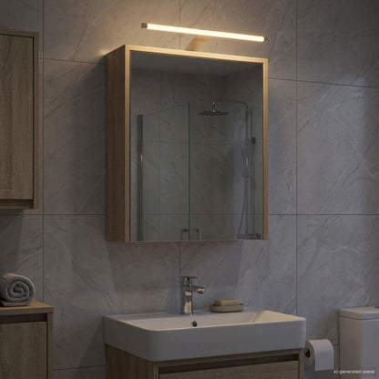 vidaXL Bathroom Mirror Cabinet with Shelf Sonoma Oak 43 x 16 x 62.5 cm