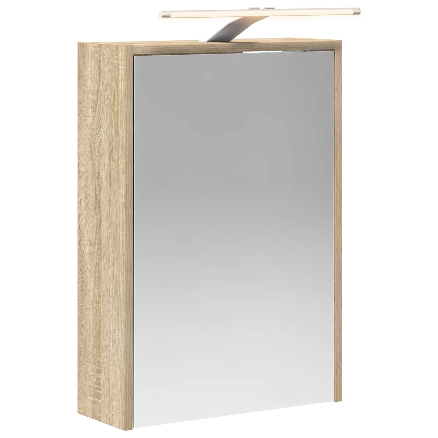 vidaXL Bathroom Mirror Cabinet with Shelf Sonoma Oak 43 x 16 x 62.5 cm