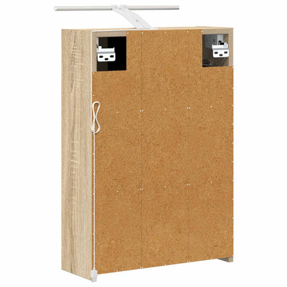 vidaXL Bathroom Mirror Cabinet with Shelf Sonoma Oak 43 x 16 x 62.5 cm