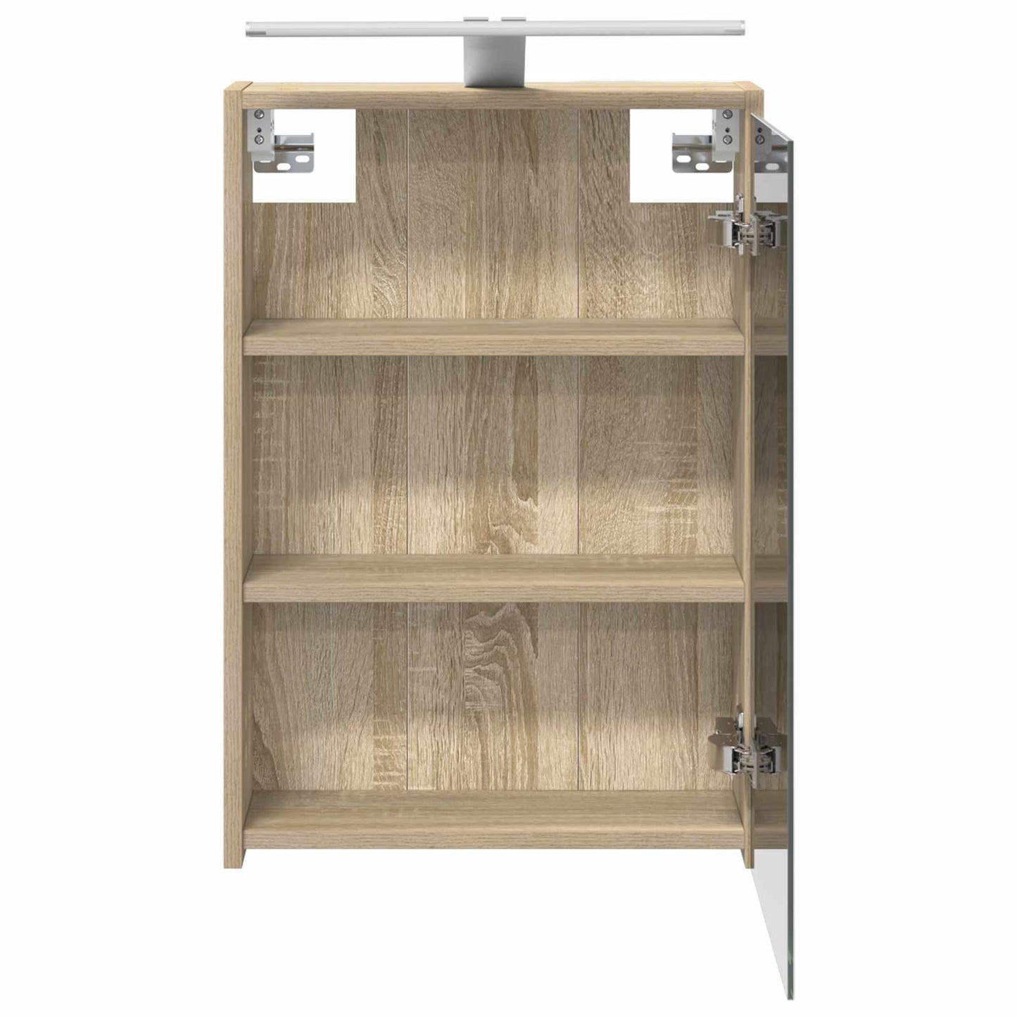 vidaXL Bathroom Mirror Cabinet with Shelf Sonoma Oak 43 x 16 x 62.5 cm