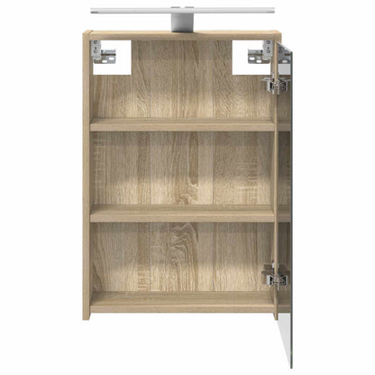 vidaXL Bathroom Mirror Cabinet with Shelf Sonoma Oak 43 x 16 x 62.5 cm