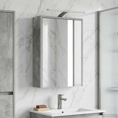 vidaXL Bathroom Mirror Cabinet Concrete Grey 43 x 16 x 62.5 cm