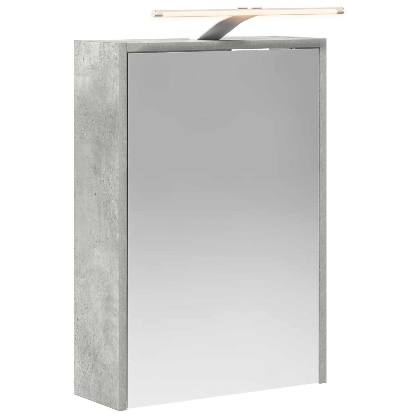 vidaXL Bathroom Mirror Cabinet Concrete Grey 43 x 16 x 62.5 cm