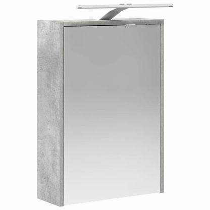 vidaXL Bathroom Mirror Cabinet Concrete Grey 43 x 16 x 62.5 cm