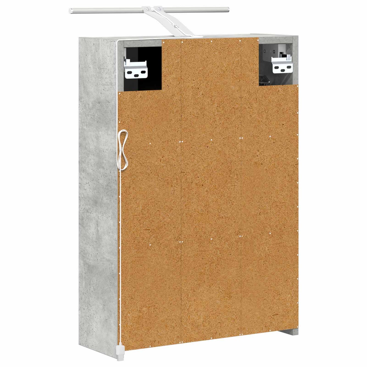 vidaXL Bathroom Mirror Cabinet Concrete Grey 43 x 16 x 62.5 cm