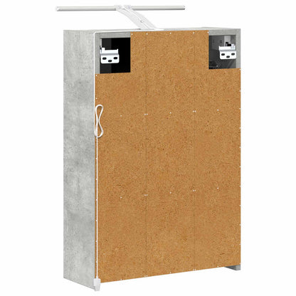 vidaXL Bathroom Mirror Cabinet Concrete Grey 43 x 16 x 62.5 cm
