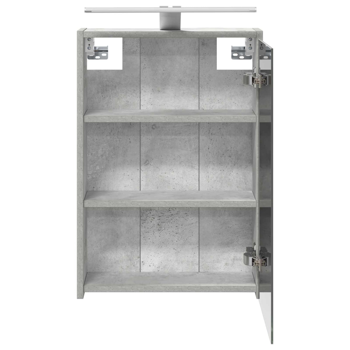 vidaXL Bathroom Mirror Cabinet Concrete Grey 43 x 16 x 62.5 cm