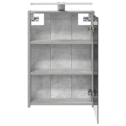 vidaXL Bathroom Mirror Cabinet Concrete Grey 43 x 16 x 62.5 cm