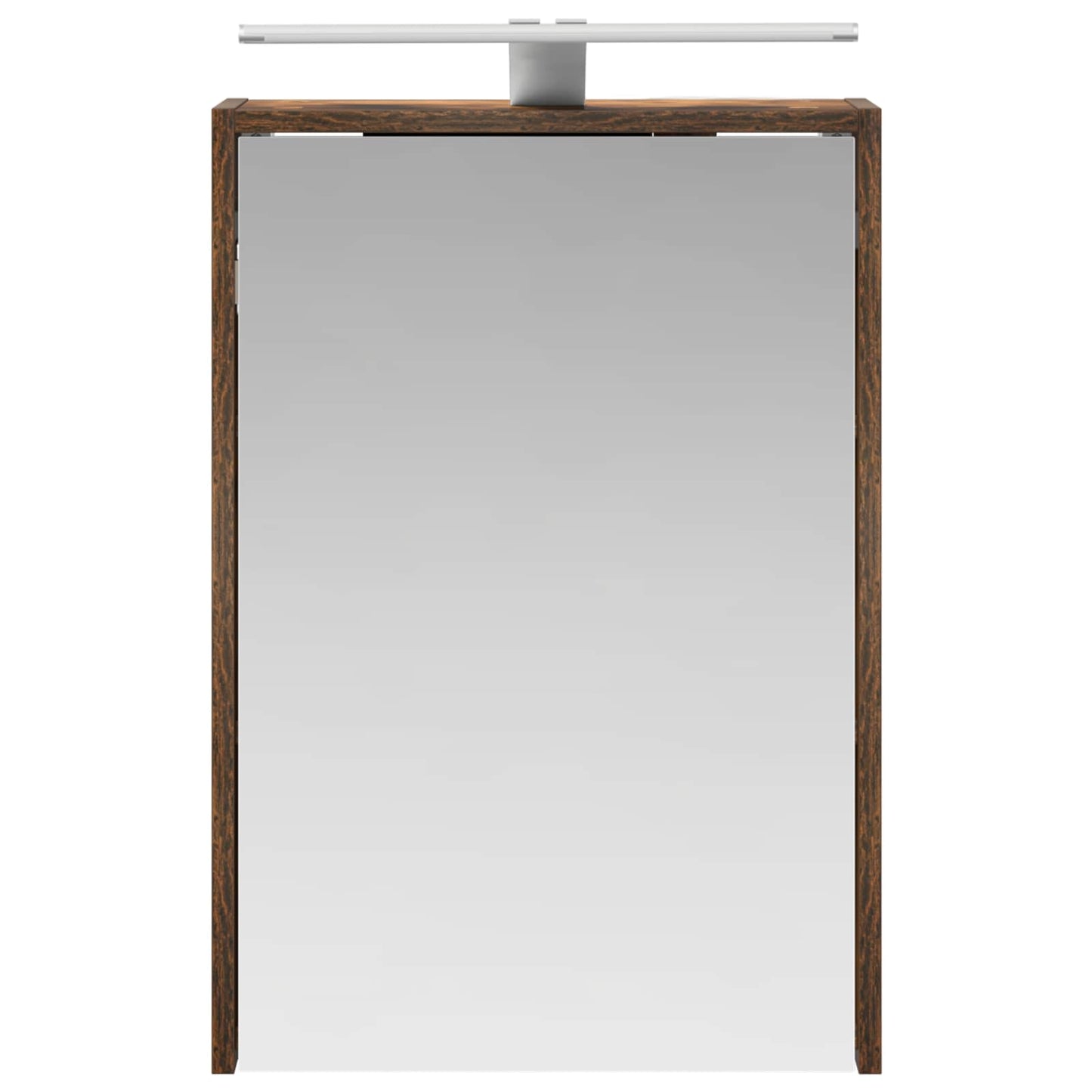 vidaXL Bathroom Mirror Cabinet with Shelf Smoked Oak 43 x 16 x 62.5 cm