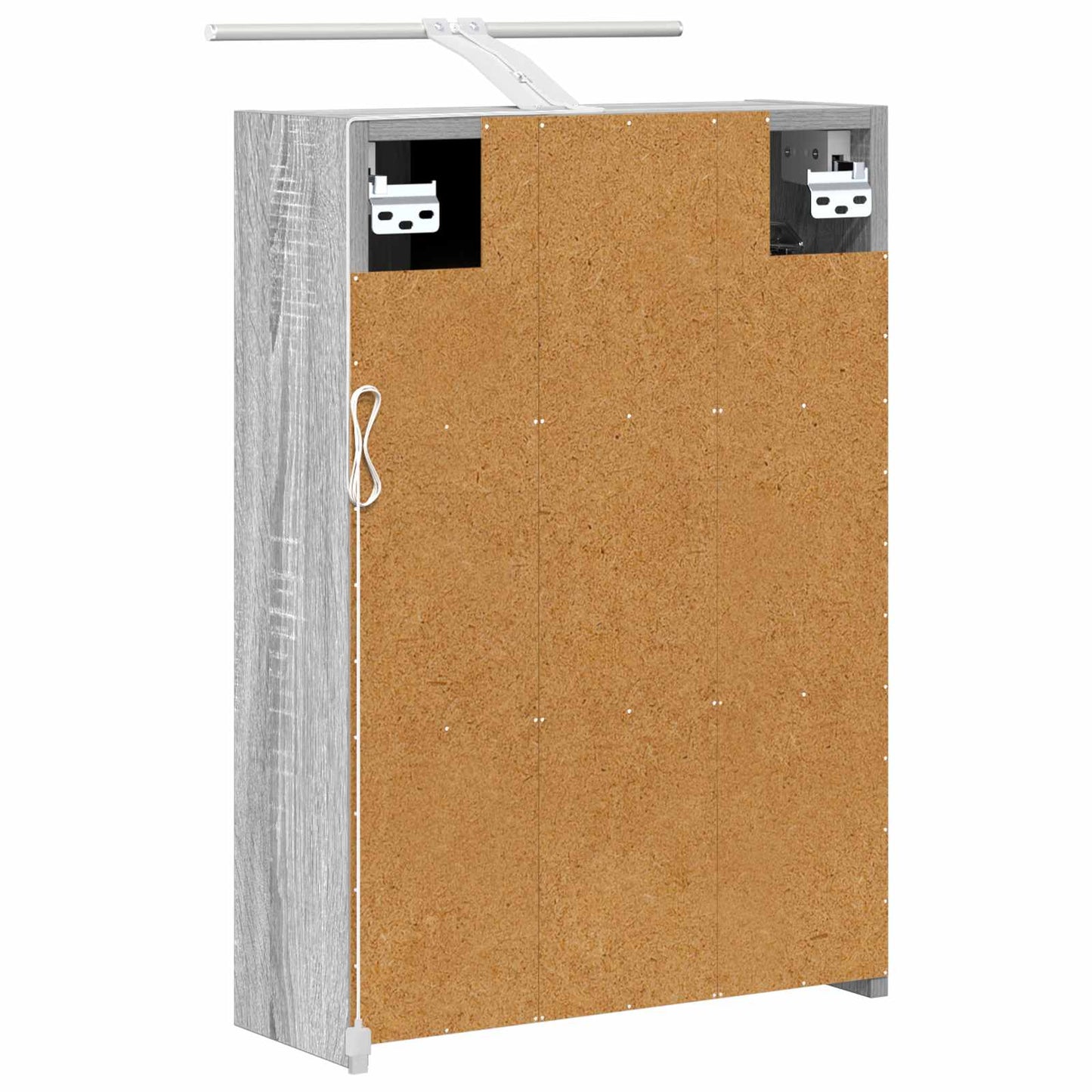 vidaXL Bathroom Mirror Cabinet with Door Grey Sonoma 43 x 16 x 62.5 cm