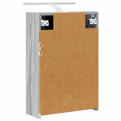 vidaXL Bathroom Mirror Cabinet with Door Grey Sonoma 43 x 16 x 62.5 cm