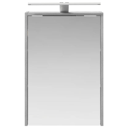 vidaXL Bathroom Mirror Cabinet with Door Grey Sonoma 43 x 16 x 62.5 cm